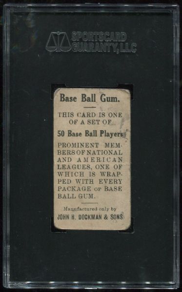 1909 E92 Dockman & Sons Gum Wild Bill Donovan SGC 30
