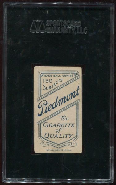 1909-11 T206 Piedmont Ed Cicotte SGC 30