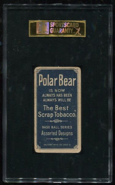 1909-11 T206 Polar Bear Fred Beck SGC 30
