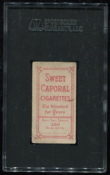 1909-11 T206 Sweet Caporal Bunk Congalton SGC 20