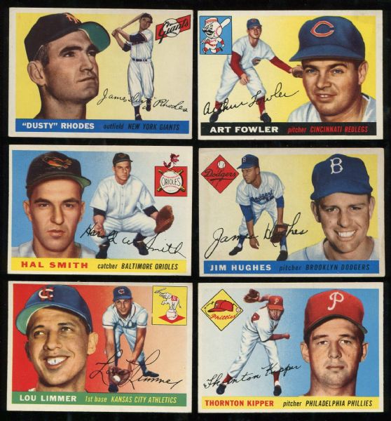 1955 Topps Lot of 14 Assorted with PSA Graded