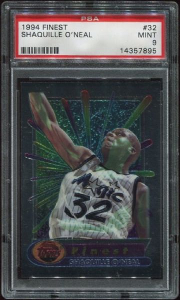 1994 Finest #32 Shaquille O'Neal PSA 9