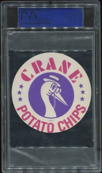 1976 Crane Discs Walter Payton Rookie PSA 9