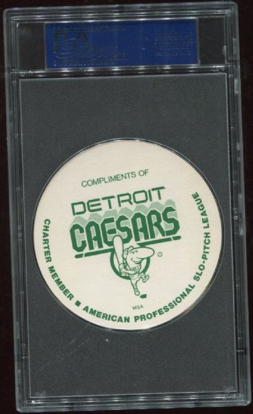 1977 Detroit Caesars Discs Rod Carew PSA 9