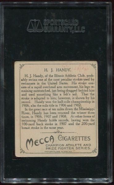 1910 T218 Champions H.J. Handy SGC 50