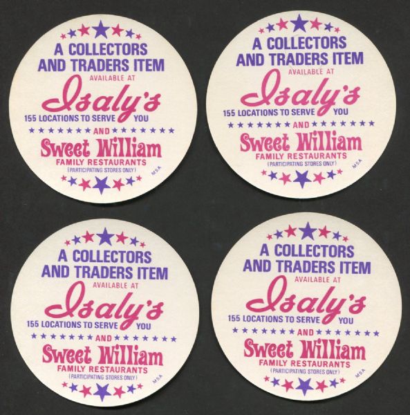 1976 Isaly's Sweet William Discs Lot of 10 Complete Sets