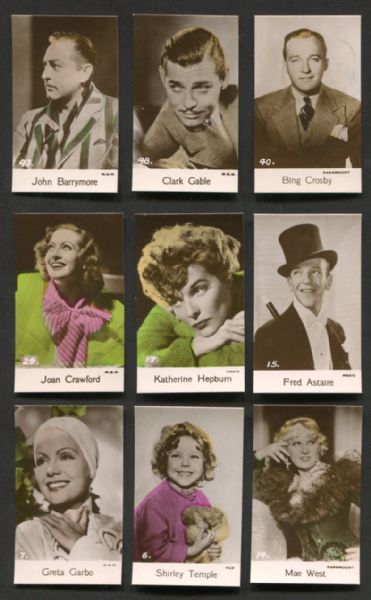 1935 Bridgewater Biscuits Film Stars Complete Set (48 Cards)