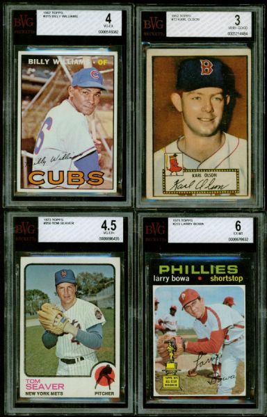 1952-1974 Topps Lot of 30 Assorted Graded w/ Stars