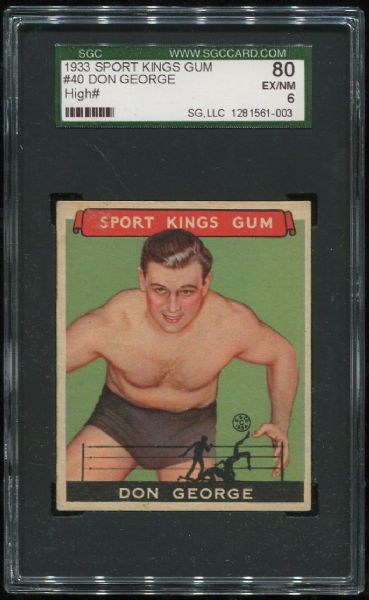 1933 Sport Kings Gum #40 Don George SGC 80