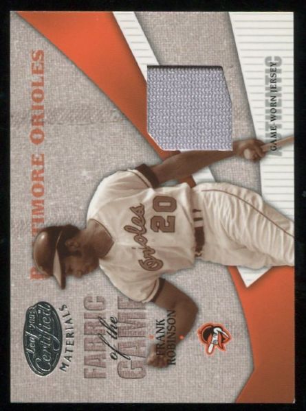 2004 Leaf Fabric of the Game #FG-43 Frank Robinson Jersey #1/100
