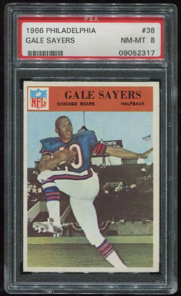 1966 Philadelphia #38 Gale Sayers Rookie PSA 8
