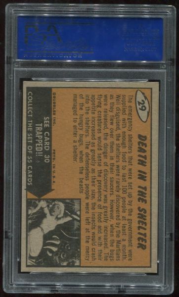 1962 Mars Attacks #29 Death In The Shelter PSA 8