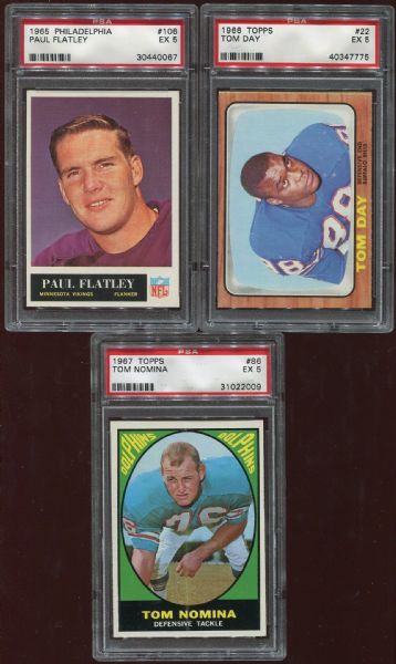 1955-1978 Lot of 9 Assorted PSA Graded