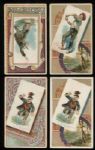 1889 N136 Honest Long Cut Terrors of America Lot of 8 with SGC Graded