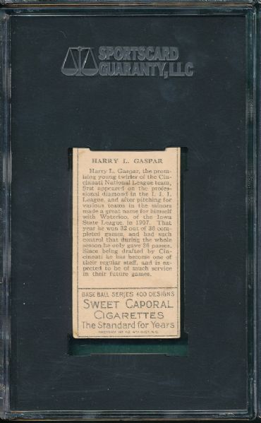 1911 T205 Gasper Sweet Caporal Cigarettes SGC 50