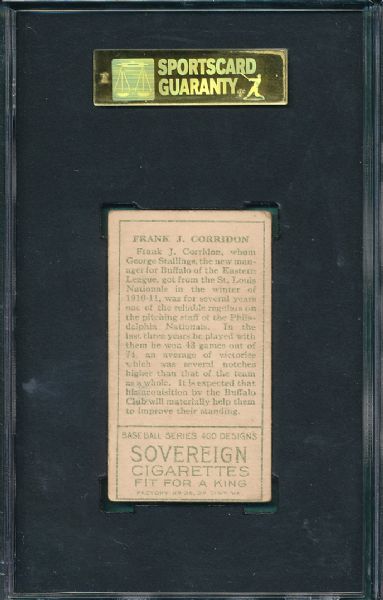 1911 T205 Corridon Sovereign Cigarettes SGC 40
