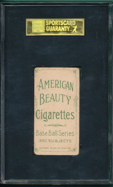 1909-1911 T206 Lavender, American Beauty 350 Cigarettes SGC 40 *Low Pop*