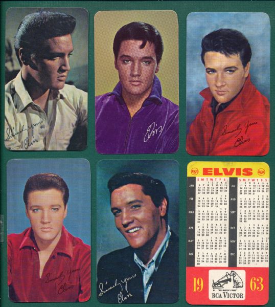 1978-80 Elvis Calendars & Boxcar Cards Lot of (159)
