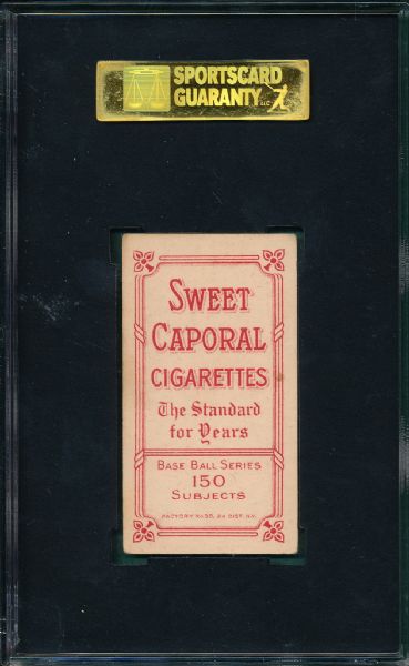 1909-1911 T206 Clarke, Batting, Sweet Caporal Cigarettes SGC 50