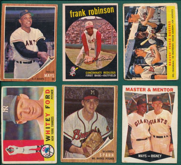 1957-73 Topps Lot of (77) W/ Mays