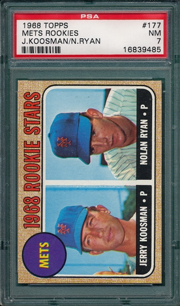 1968 Topps #177 Nolan Ryan PSA 7 *Rookie*