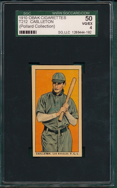 1910 T212-2 Caslleton Obak Cigarettes SGC 50