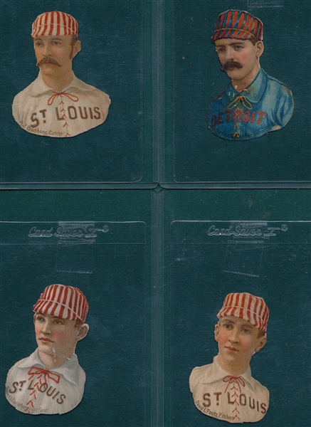 1888 Scrapps Tobacco Die Cuts, Complete Set (18)