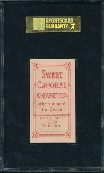 1909-1911 T206 Downey, Batting, Sweet Caporal Cigarettes SGC 70 