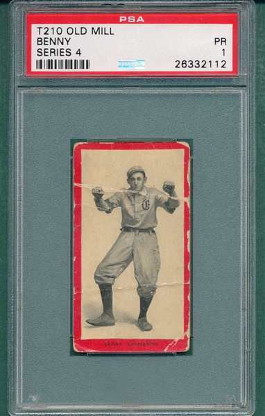 1910 T210-4 Benny Old Mill Cigarettes PSA 1