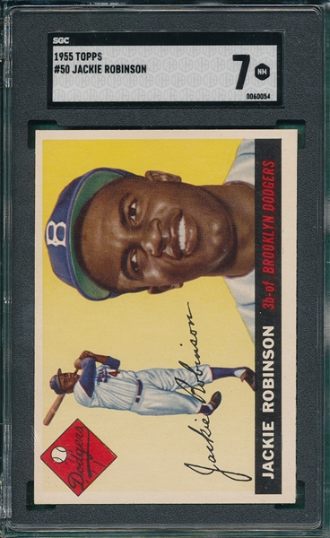 Lot Detail - 1955 Topps #50 Jackie Robinson SGC 7