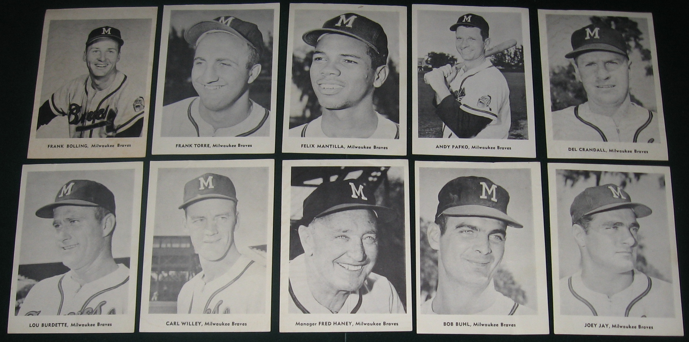 Lot Detail - 1960s Jay Publishing Braves Lot of (14) W/ Aaron (2)