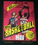 1981-82 Topps Basketball Unopened Wax Box, BBCE