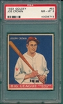 1933 Goudey #63 Joe Cronin PSA 8