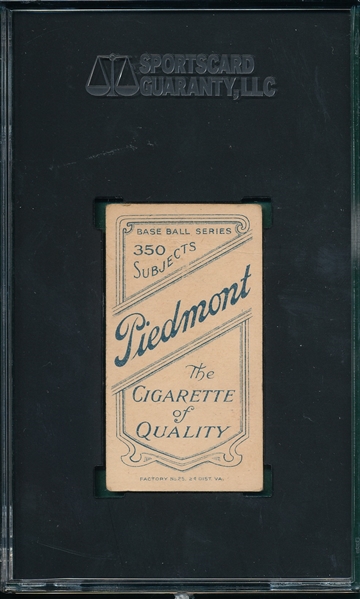1909-1911 T206 Lennox Piedmont Cigarettes SGC 2 