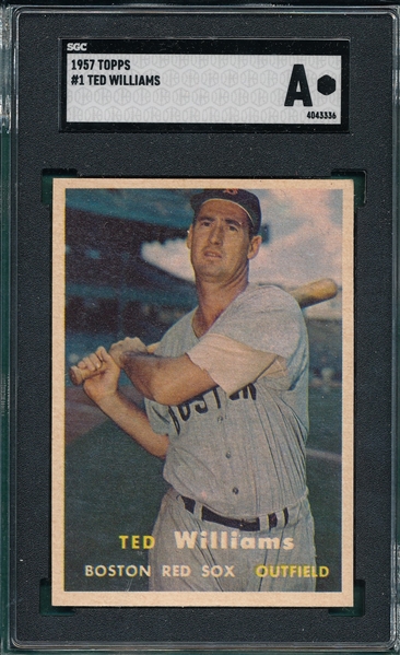 1957 Topps #1 Ted Williams SGC Authentic