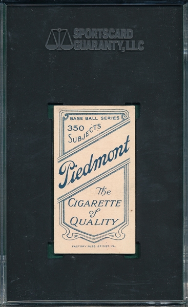 1909-1911 T206 Murphy, Throwing, Piedmont Cigarettes, SGC 6 *Horizontal*
