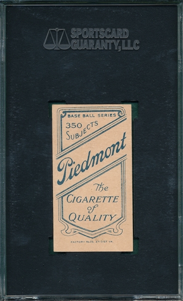 1909-1911 T206 Oldring, Fielding, Piedmont Cigarettes SGC 84