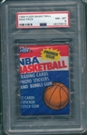 1986 Fleer Basketball Unopened Pack PSA 8