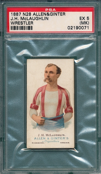 1887 N28 McLaughlin Allen & Ginter Cigarettes PSA 5 (MK)