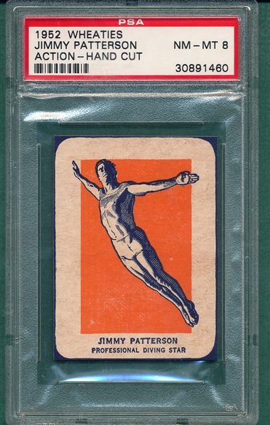 1952 Wheaties Jimmy Patterson, Action, PSA 8