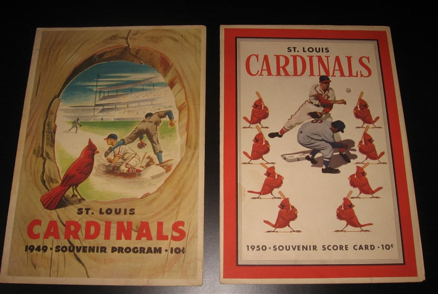 1949-1955 St. Louis Cardinals Programs Lot of (7)