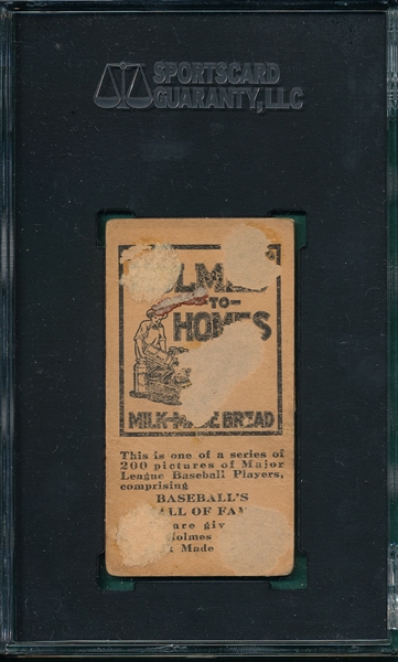 1916 Holmes To Holmes #137 E. J. Pfeffer SGC 10 *Pop One*