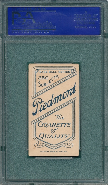 1909-1911 T206 Chapelle Piedmont Cigarettes PSA 4