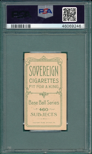 1909-1911 T206 Pfeffer Sovereign Cigarettes PSA 4 *460 Series*