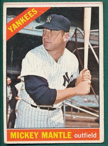 1966 Topps #50 Mickey Mantle *Red Line*