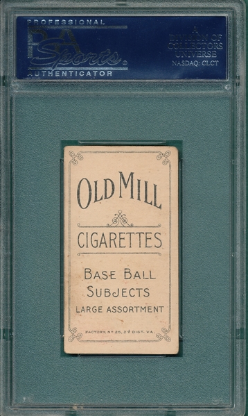 1909-1911 T206 McCormick Old Mill Cigarettes PSA 3.5 