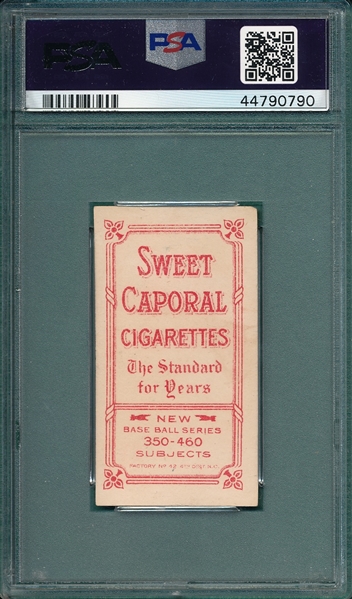 1909-1911 T206 Devore Sweet Caporal Cigarettes PSA 2 *Presents Much Better*