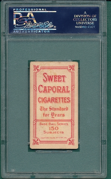1909-1911 T206 McQuillan, Ball In Hand, Sweet Caporal Cigarettes PSA 2.5 *Factory 25*