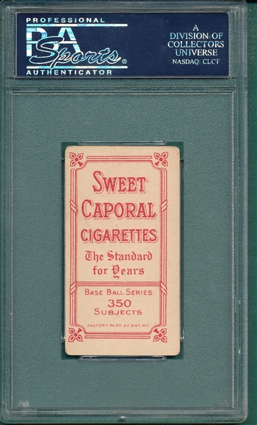 1909-1911 T206 Bell, Hands Above Head, Sweet Caporal Cigarettes PSA 3 