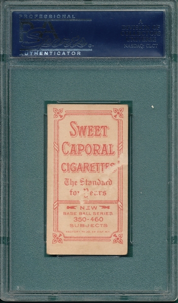 1909-1911 T206 Bell, Follow Through, Sweet Caporal Cigarettes PSA 3 